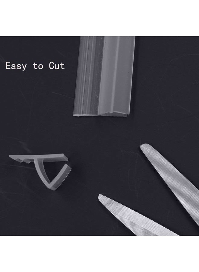 Zengest Glass Door Seal Strip, 120 Inch Soft Shower Door Sweep to Stop Leaks, Shower Silicone Seal Strip - Image 2