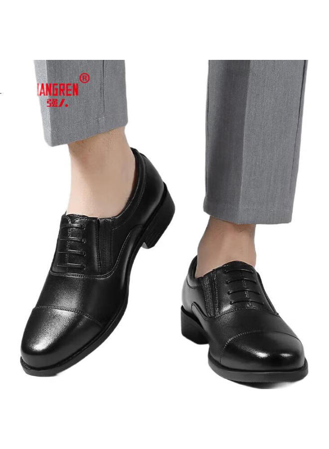 Strongman Men'S Formal Shoes Business Leather Shoes 3515 Three-Joint Business Leather Shoes Elegant And Stylish Men'S Single Shoes 07C1 Black Size 46 - Image 2