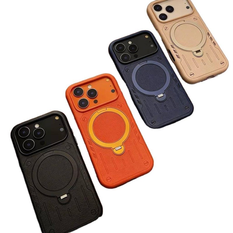 PC MagSafe Case for iPhone 15 / 15 Plus / 15 Pro / 15 Pro Max with Drop Protection and Kickstand plus Shockproof plus Strong Magnetic plus Scratch Resistant in Desert Gold - ModaStar - Image 2