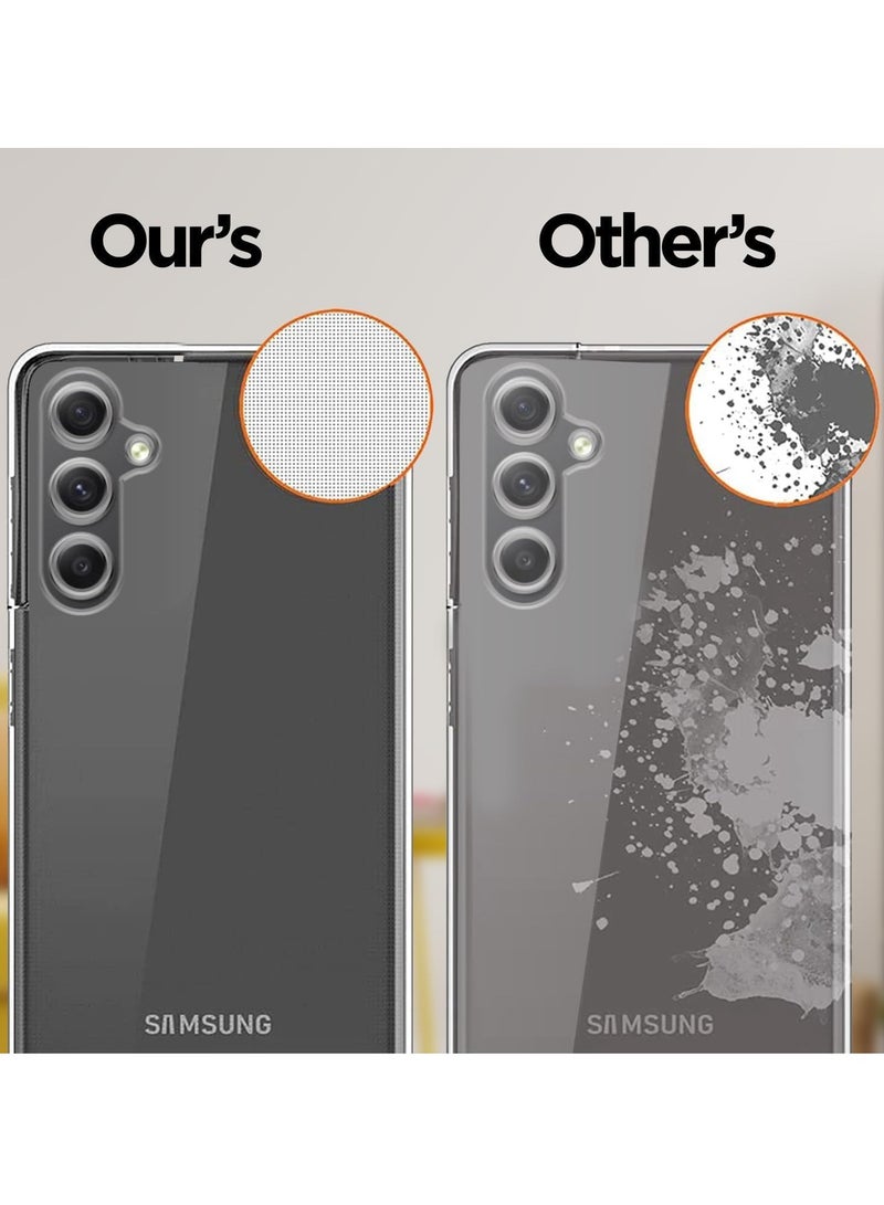 Samsung Galaxy S25 Plus Case Scratch Resistant Soft TPU Back Cover Shockproof Silicone Gel Rubber Bumper Anti Fingerprints Full Body Protective Case Cover for Samsung Galaxy S25 Plus Clear