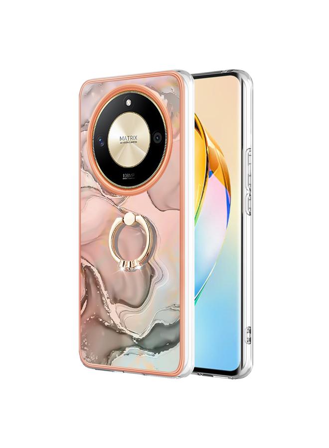 اس-توب جراب لهاتف Honor X9b، مصنوع من الرخام الكهربائي، مزود بحلقة، وغطاء IMD مزدوج الجوانب - Image 1