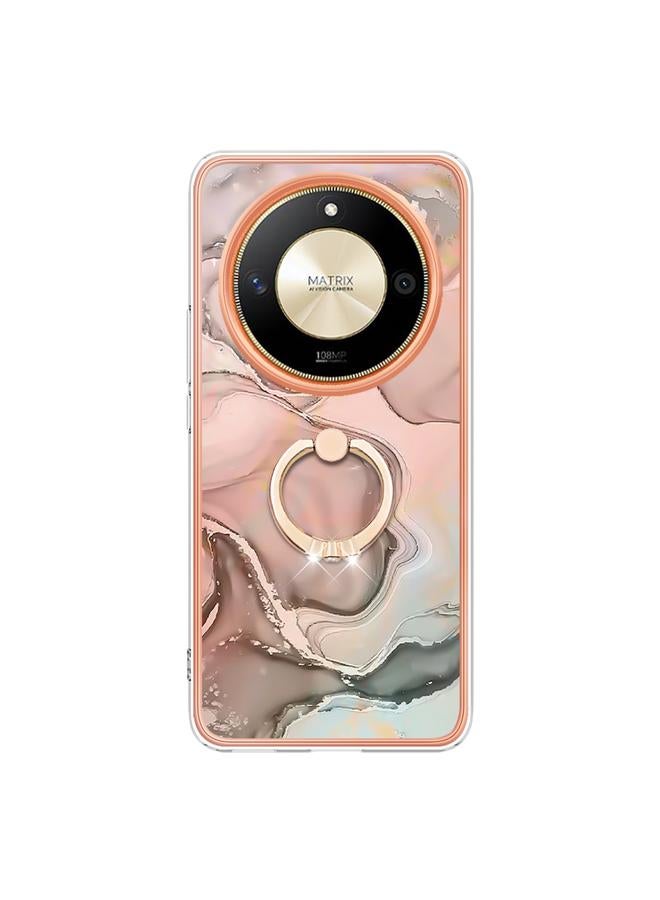 اس-توب جراب لهاتف Honor X9b، مصنوع من الرخام الكهربائي، مزود بحلقة، وغطاء IMD مزدوج الجوانب - Image 2