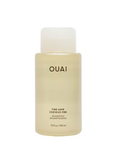 Ouai Fine Shampoo - Volumizing Shampoo With Strengthening Keratin, Biotin & Chia Seed Oil For Fine Hair - Delivers Clean, Weightless Body - Paraben, Phthalate & Sulfate Free Hair Care - 10 Fl Oz  - Image 1