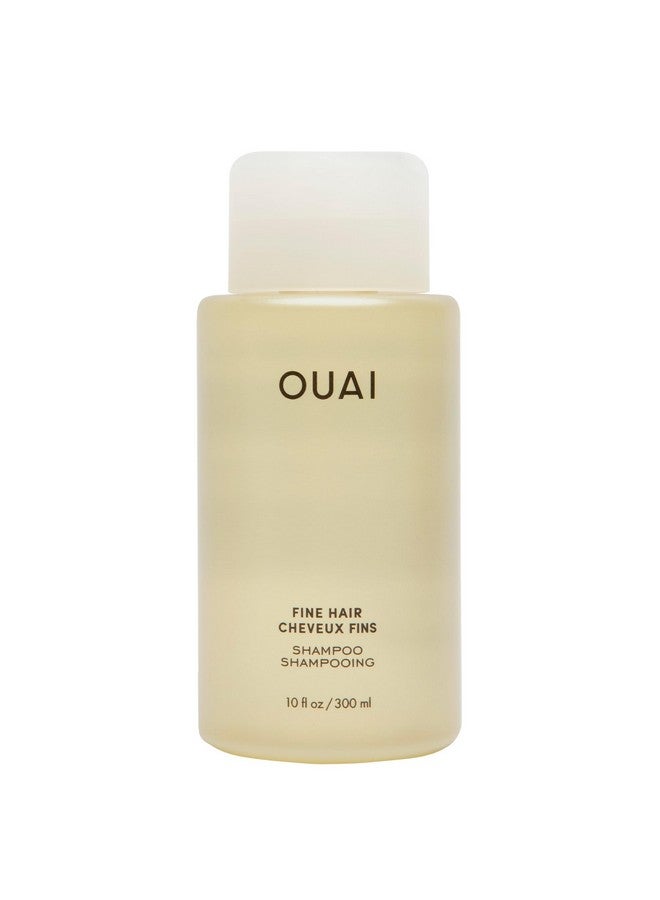 Ouai Fine Shampoo - Volumizing Shampoo With Strengthening Keratin, Biotin & Chia Seed Oil For Fine Hair - Delivers Clean, Weightless Body - Paraben, Phthalate & Sulfate Free Hair Care - 10 Fl Oz - Image 1