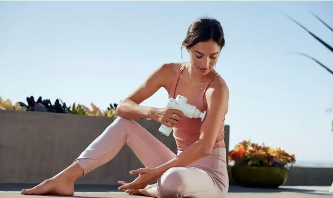 Hyperice Hypervolt Go 2 - Featuring Quiet Glide Technology - Handheld Percussion Massage Gun | 3 Speeds, 2 Interchangeable Heads | Helps Relieve Sore Muscles and Stiffness - FSA and HSA Eligible - Image 3