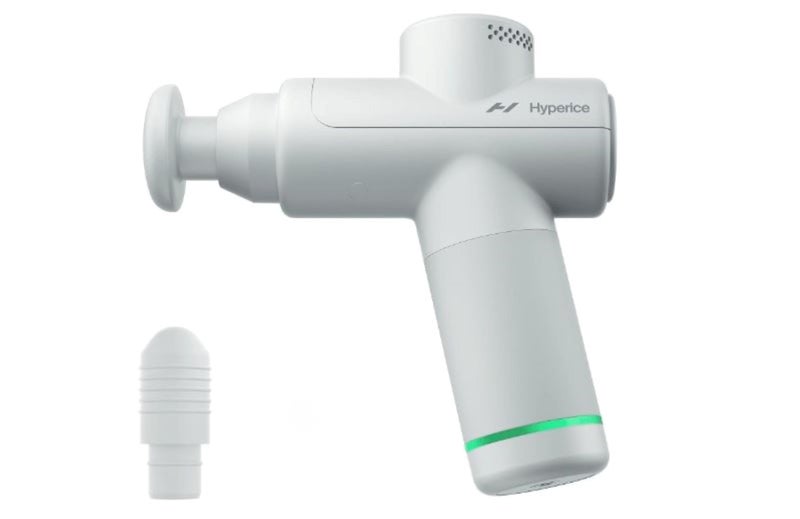 Hyperice Hypervolt Go 2 - Featuring Quiet Glide Technology - Handheld Percussion Massage Gun | 3 Speeds, 2 Interchangeable Heads | Helps Relieve Sore Muscles and Stiffness - FSA and HSA Eligible - Image 1