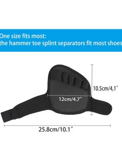Oasisgalore Hammer Toes Corrector straightener, Toe Straightener Pack of 2 (5 Holes) Hammer Toe Sling  - Image 2