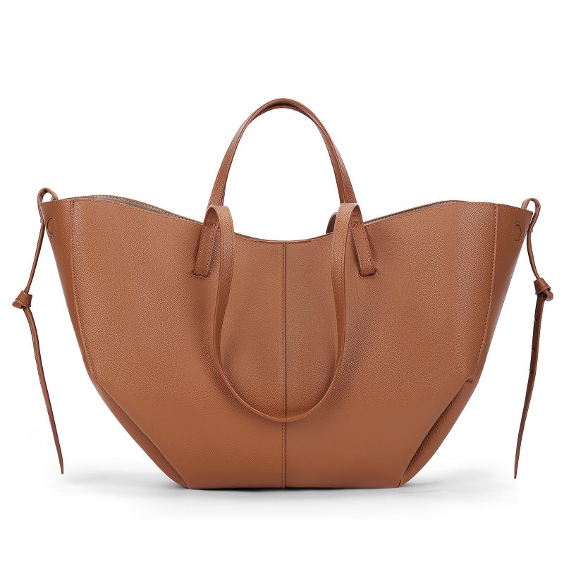 Juoxeepy Faux Leather Tote Bag Work Bag for Women Trendy Handbag Purse Fall Shoulder Bags with Magnetic Closure - Image 1
