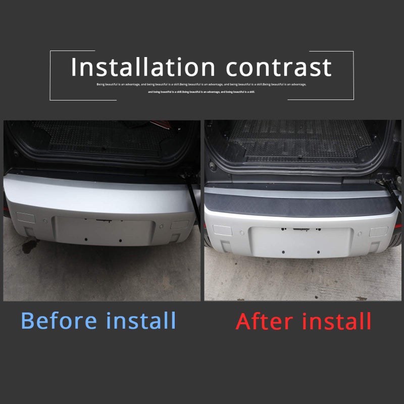 CHEYA ABS Black Body Anti-scratch Protection Cover Trim Kit for Land Rover Defender 110 2020 Accessories (Rearguard) - Image 2