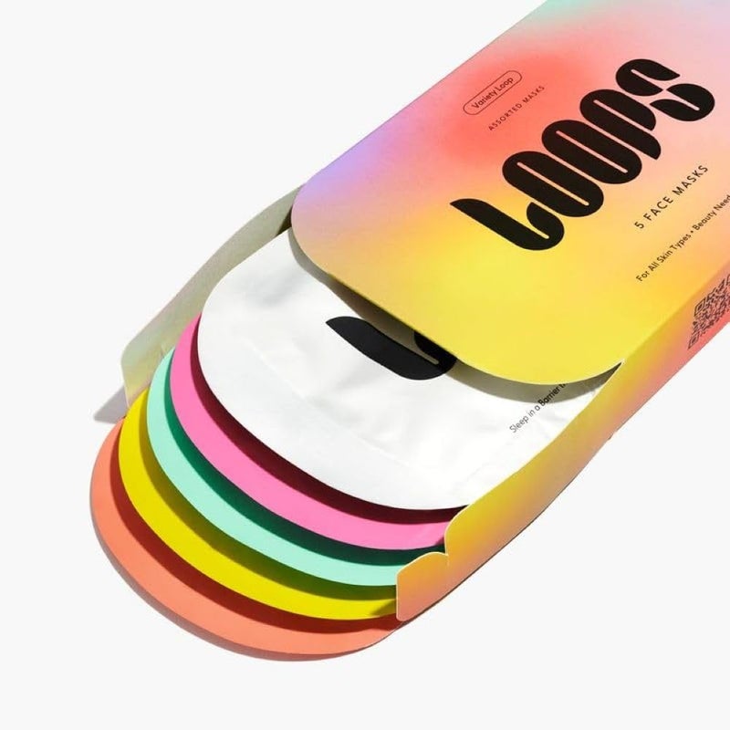 LOOPS VARIETY LOOP KIT - The Best Hydrogel Face Masks for Every Skin Moment - Loops Face Mask - 5 Masks for Hydrating, Detoxifying, Repairing, Soothing, and Rejuvenating - All Skin Types, 5pc - Image 2