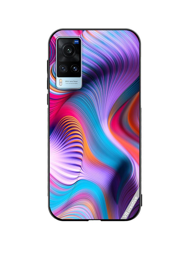 VR CREATIVE Protective Case Cover For Vivo X60 Modern Abstract Design Multicolour - Image 1