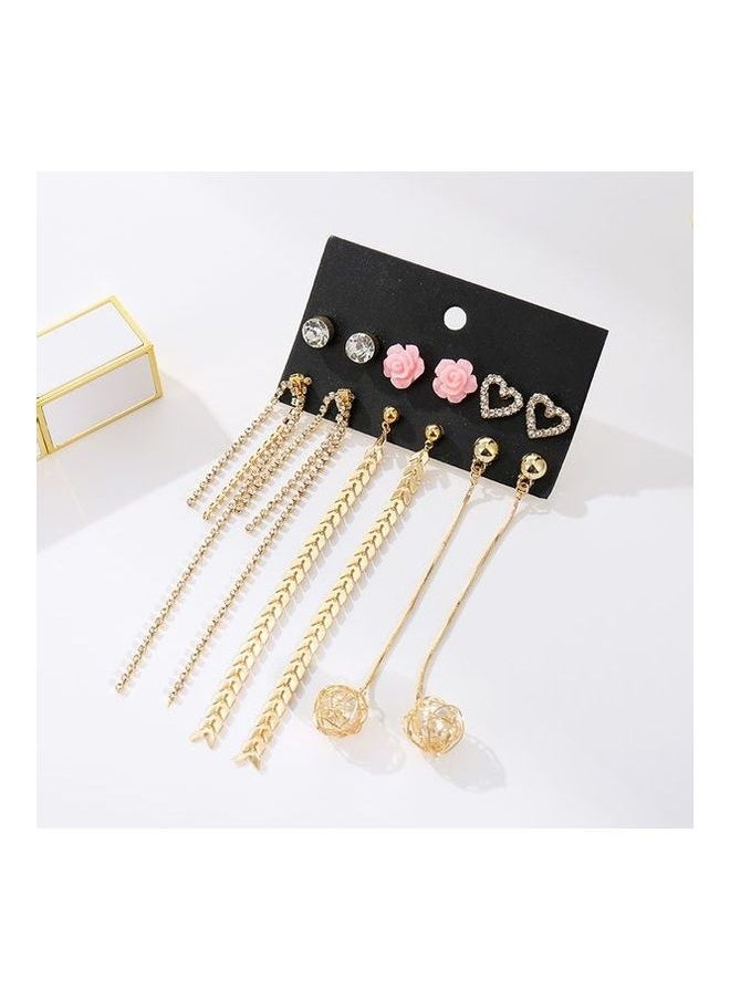 NIBEMINENT 6 Pair Fashionable Earrings  - Image 1