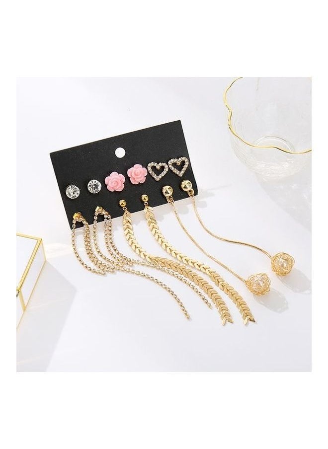 NIBEMINENT 6 Pair Fashionable Earrings  - Image 2