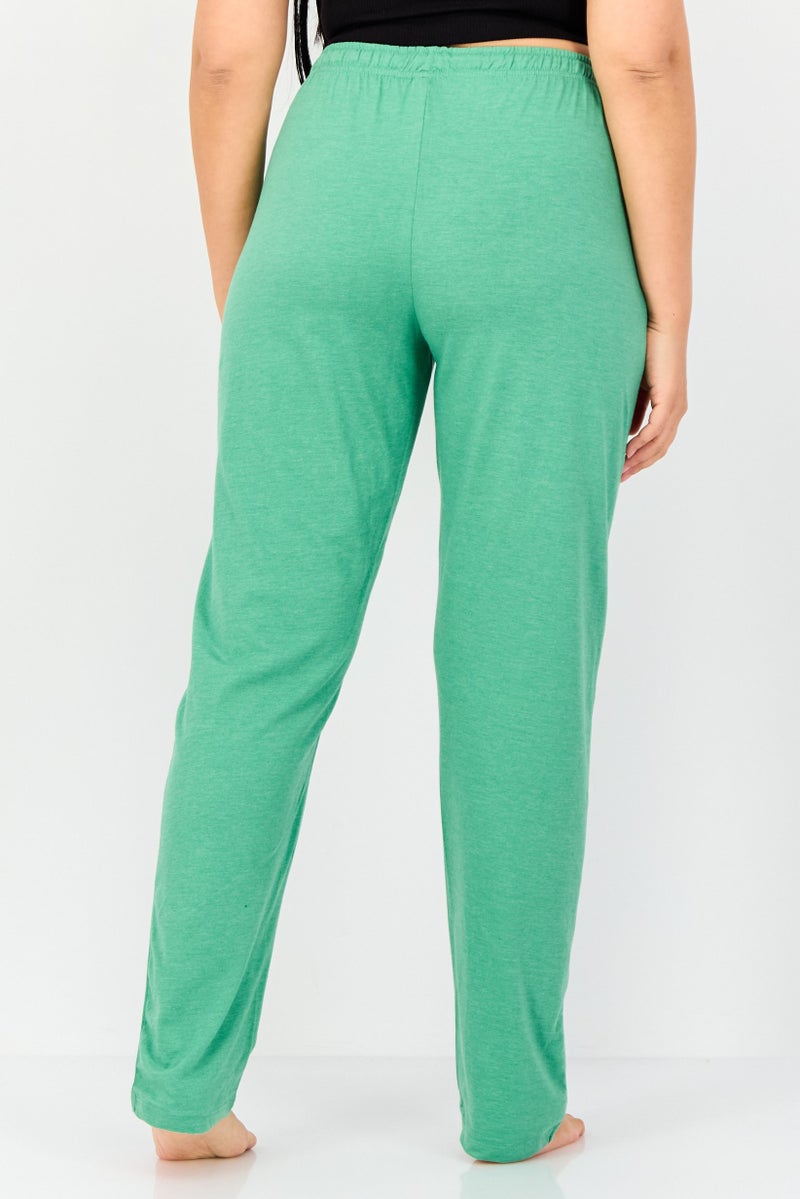 zivame Women Graphic Print Drawstring Pajama Pant, Green - Image 2