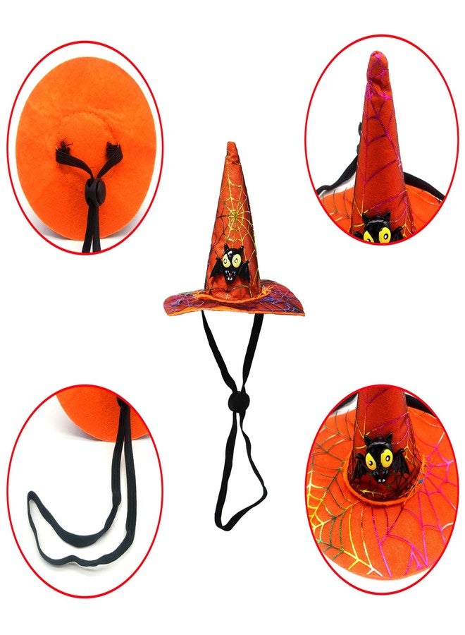 BWOGUE Cat Costume Halloween Pet Costumes Pumpkin Collar with Skull Hat Pet Apparel for Small Dogs and Cats - Image 3