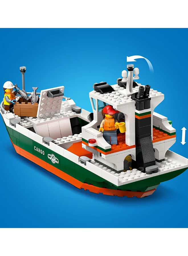 ليغو لعبة مرفأ الساحل مع سفينة الشحن 60422 من LEGO® City