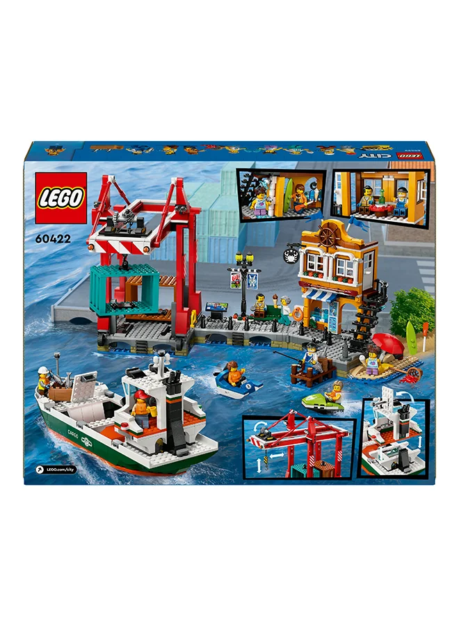 ليغو لعبة مرفأ الساحل مع سفينة الشحن 60422 من LEGO® City