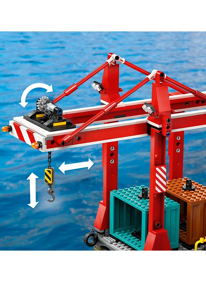 ليغو لعبة مرفأ الساحل مع سفينة الشحن 60422 من LEGO® City