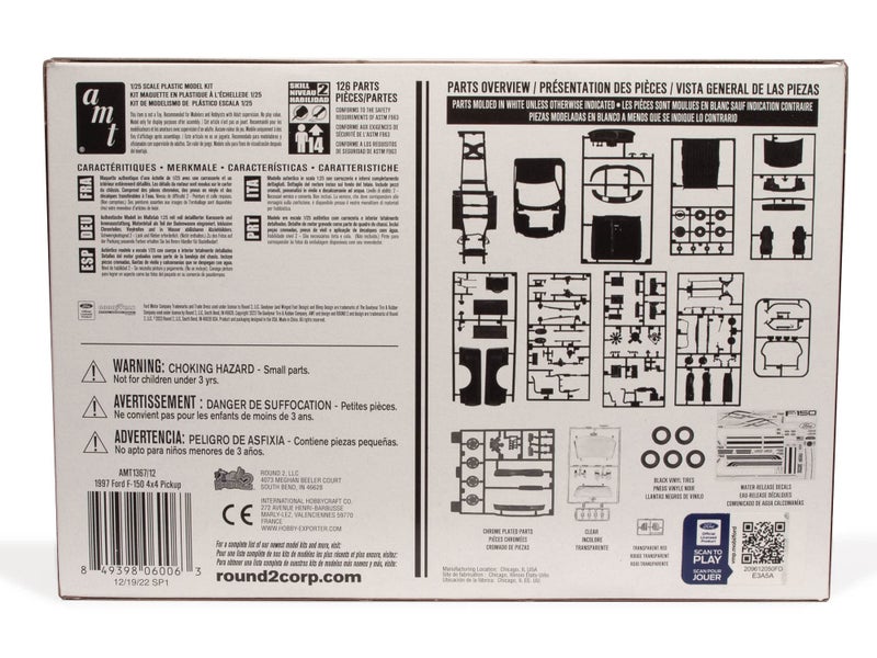 AMT 1997 Ford F-150 4x4 Pickup 1:25 Scale Model Kit - Image 5