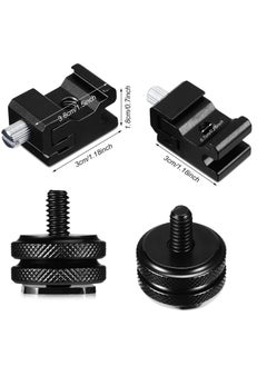Generic 8 Pieces 14 Inch Hot Shoe Mount Adapter Camera Mount Tripod Screw and Cold Shoe Flash Stand Adapter for DSLR Camera Rig  - Image 4