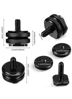 Generic 8 Pieces 14 Inch Hot Shoe Mount Adapter Camera Mount Tripod Screw and Cold Shoe Flash Stand Adapter for DSLR Camera Rig  - Image 5
