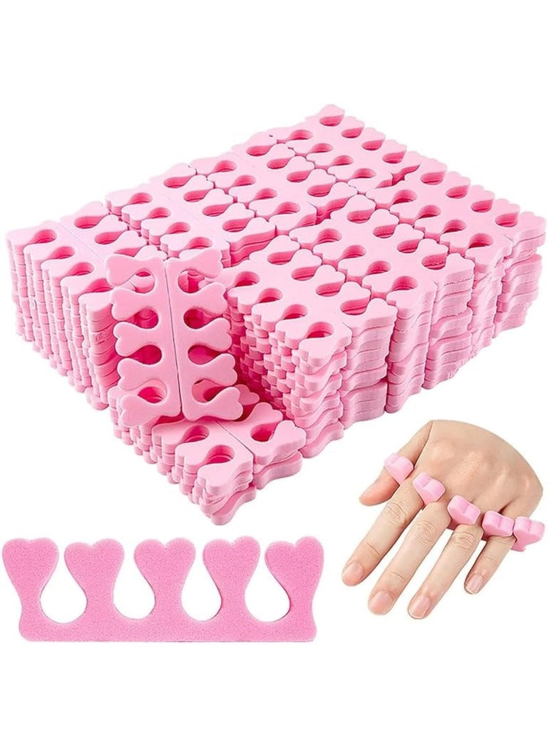 LA PERLA TECH  200pcs / 100 Pairs Toe Separators Finger Foot Sponge Soft Gel UV Tools Salon Polish Manicure Pedicure Care Nail Art Tool - Image 1