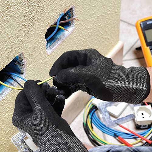 KAWACH Safety Hand Gloves/Heat/Cut/Splash Resistance/Anti Slip Gloves/Polymer coated non-slip gloves (Free Size) - Image 5