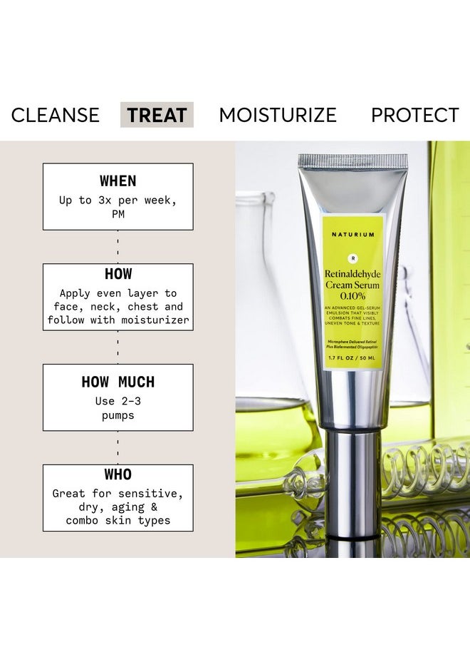 NATURIUM - Naturium Retinaldehyde Cream Serum 0.10%, Advanced Anti-Aging & Smoothing Potent Face & Skin Care, 1.7 oz - Image 1