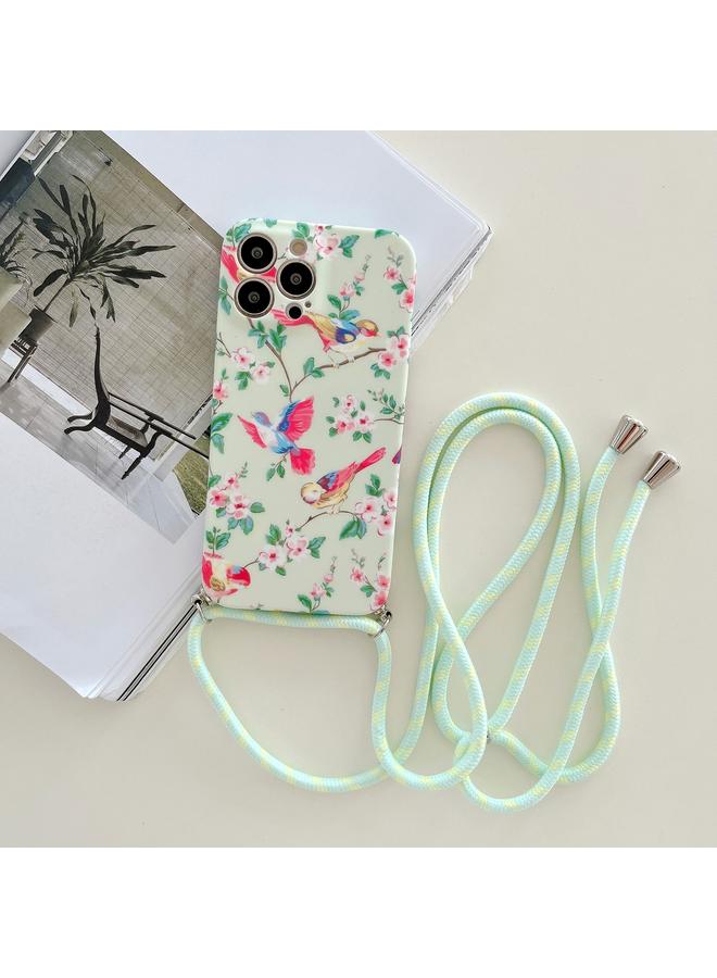 Zaboon Case For iPhone 13 Pro Max Lanyard Small Floral TPU Phone Case - Image 1