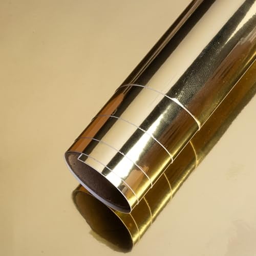 itsy-bitsy Itsy Bitsy Vinyl Metallic Gold 12inch X 2ft 1 Roll | for Home Kitchen Countertop, Cabinet Furniture, Oil Proof, Table Top, Wall, Car Wrap Sheet, Wallpaper, Waterproof Vehicle Sticker - Image 3