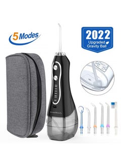 KinseiBeauty Upgraded 5 Mode Cordless Dental Water Flosser Black  - Image 1