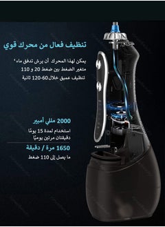 KinseiBeauty Upgraded 5 Mode Cordless Dental Water Flosser Black  - Image 2