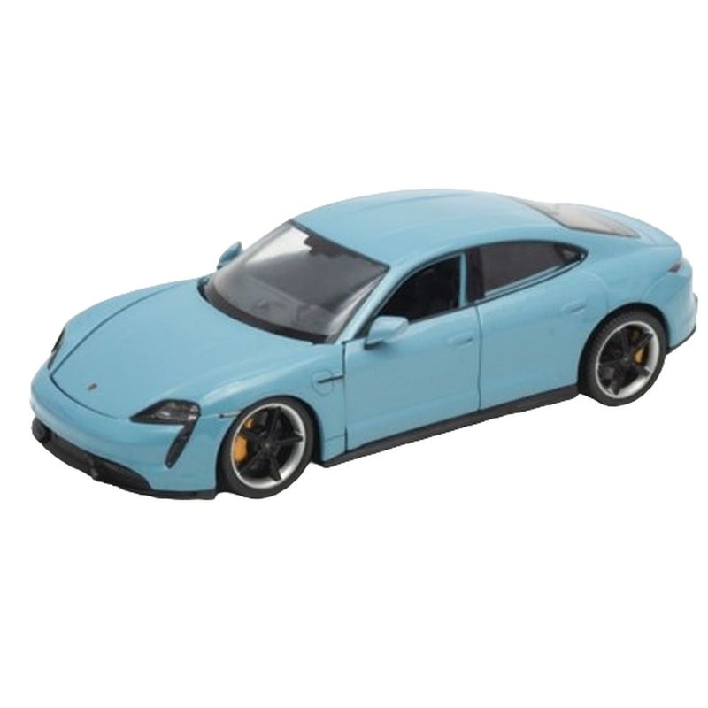 Welly - Porsche Taycan Turbo S 1/24 Blue Die Cast Model - 24107W