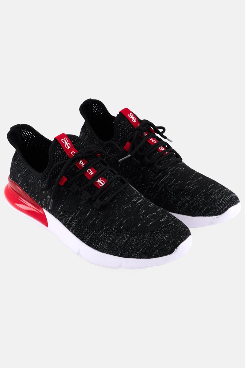 CROSSHATCH أحذية جري سميتلينج للرجال، سوداء - Image 1