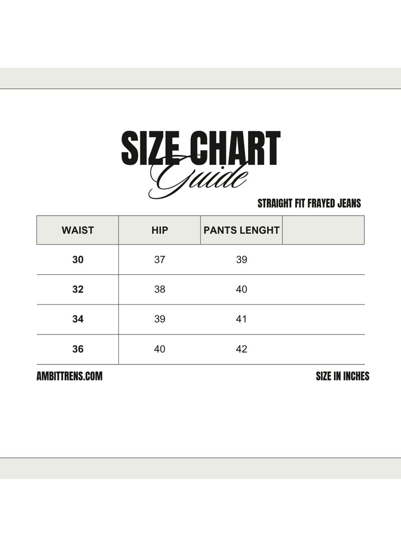 Ambittrends Straight Fit Frayed Jeans - Image 5