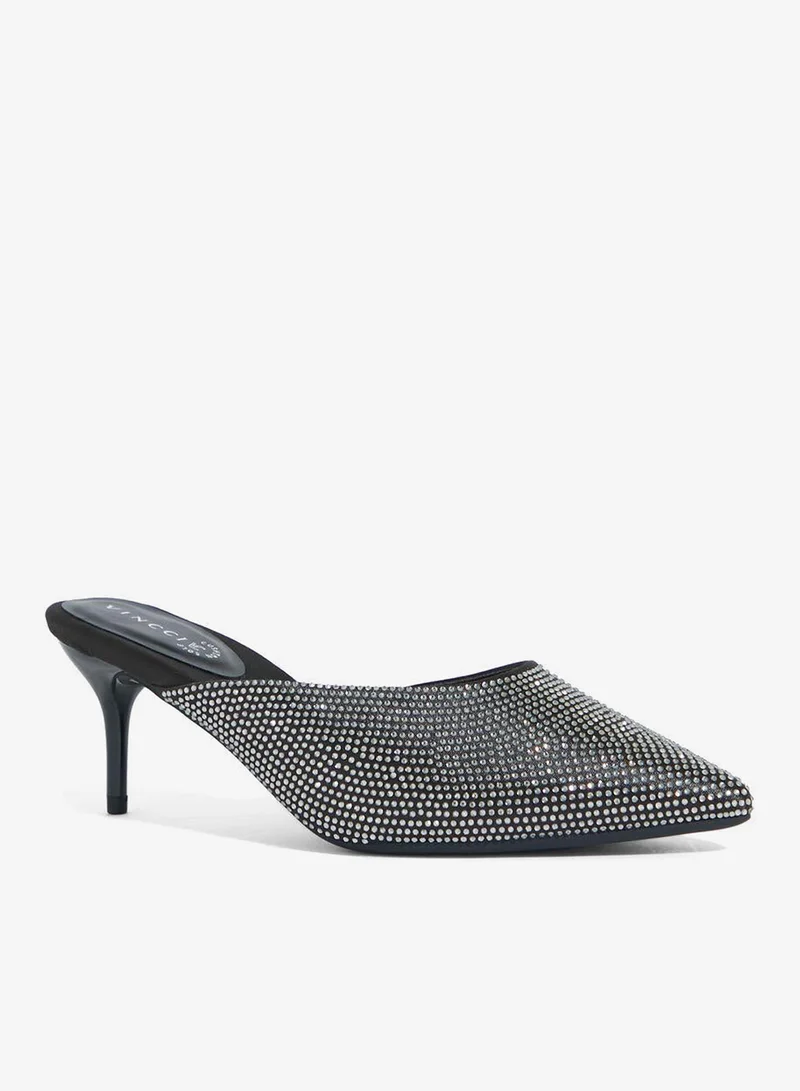 فينتشي حذاء بكعب متوسط مدبب