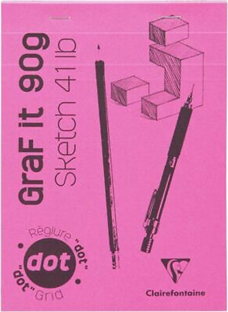 Clairefontaine GBD96653 Graf It Dot A4 Dotted 80 Page Block Notebook  - Image 4