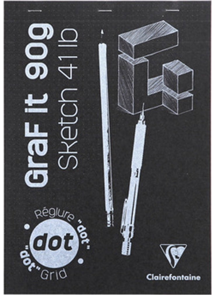 Clairefontaine GBD96653 Graf It Dot A4 Dotted 80 Page Block Notebook  - Image 3