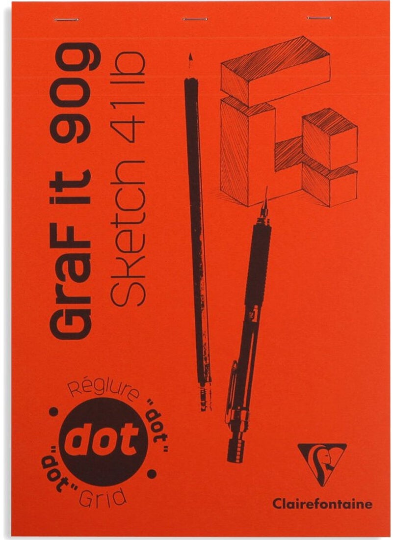 Clairefontaine GBD96653 Graf It Dot A4 Dotted 80 Page Block Notebook  - Image 5