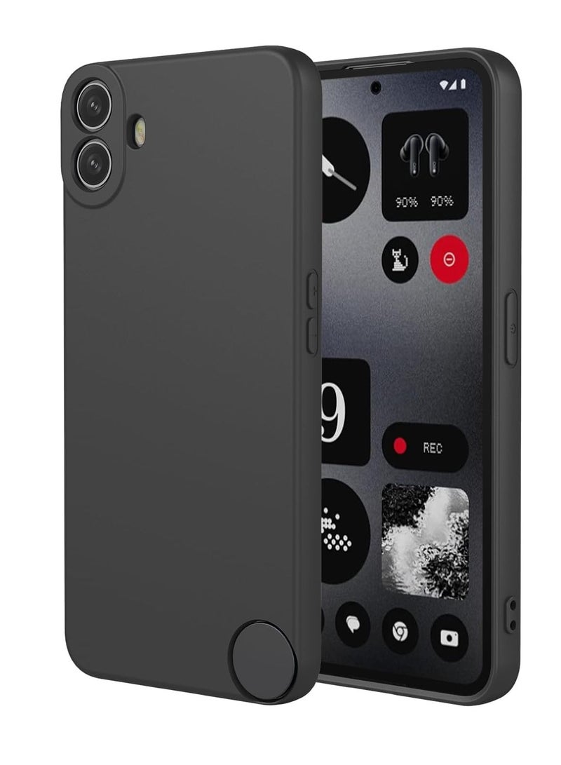 ELTRAZONE Case Compatible with Nothing CMF Phone 1 | Silky-Soft Liquid Silicone Cover | Anti-Scratch & Shockproof Protective Case | Flexible & Lightweight Design | Scratch-Resistant & Durable | Soft-Touch Grip | 6.7-Inch Black - Image 1