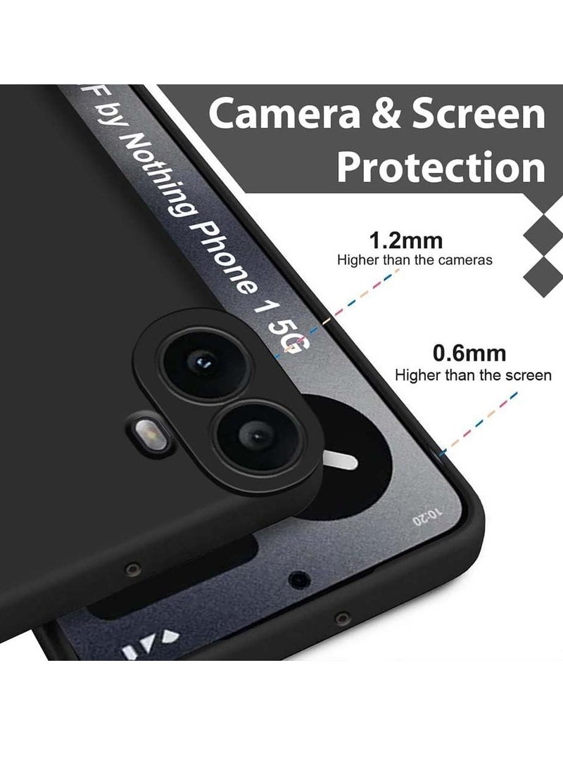 ELTRAZONE Case Compatible with Nothing CMF Phone 1 | Silky-Soft Liquid Silicone Cover | Anti-Scratch & Shockproof Protective Case | Flexible & Lightweight Design | Scratch-Resistant & Durable | Soft-Touch Grip | 6.7-Inch Black - Image 3