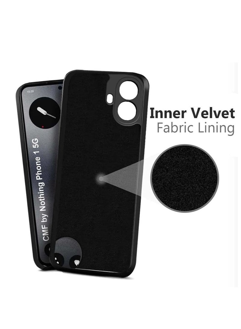 ELTRAZONE Case Compatible with Nothing CMF Phone 1 | Silky-Soft Liquid Silicone Cover | Anti-Scratch & Shockproof Protective Case | Flexible & Lightweight Design | Scratch-Resistant & Durable | Soft-Touch Grip | 6.7-Inch Black - Image 5