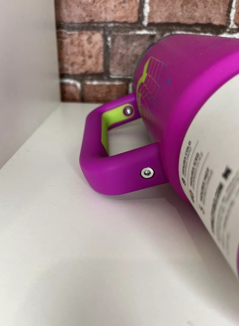 Stanley Reverb 40oz Insulated Stainless Steel Travel Mug – Hot Magenta Double-Wall Tumbler with Spill-Proof Lid & Reusable Straw – Keeps Drinks Hot or Cold for Hours – Large Leak-Resistant Eco-Friendly Cup for Travel, Office, Gym & Daily Hydration - Image 3