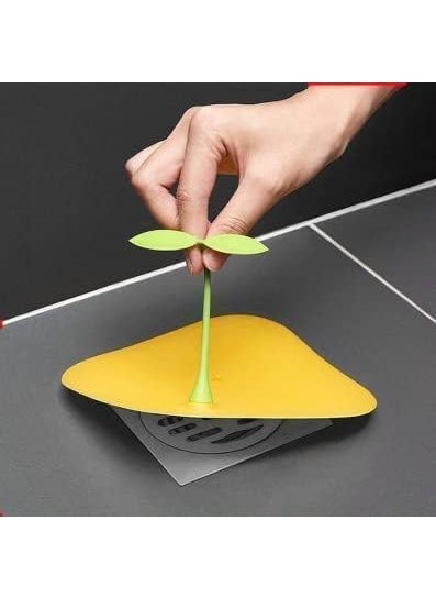 WSEYZ WSEYZ Bean Sprouts Floor Drain Toilet Floor AntiSmell Cover Silicone Bean Sprouts Floor Sink Filter Sewer Deodorant Cover Silicone Filter SET of 1  - Image 1