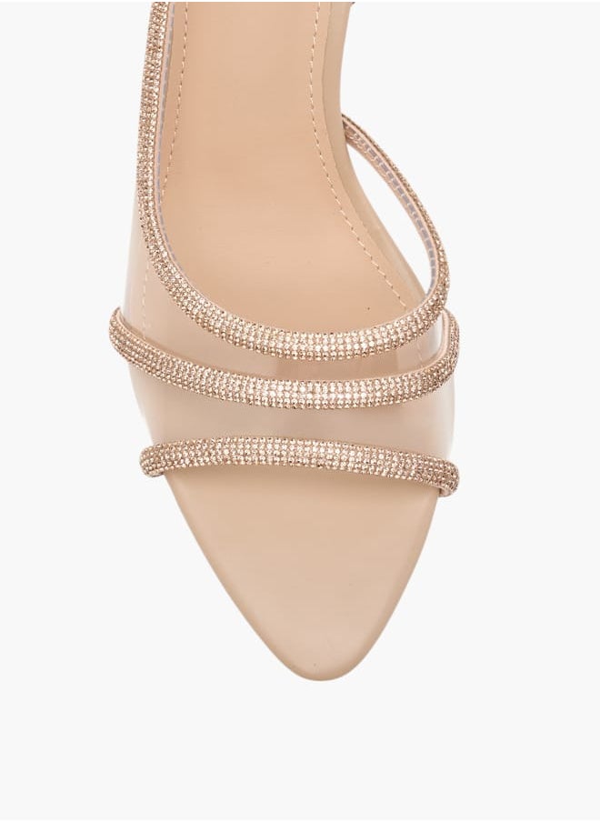 Flora Bella By Shoexpress Women Embellished Slingback Sandals with Stiletto Heels  - Image 4