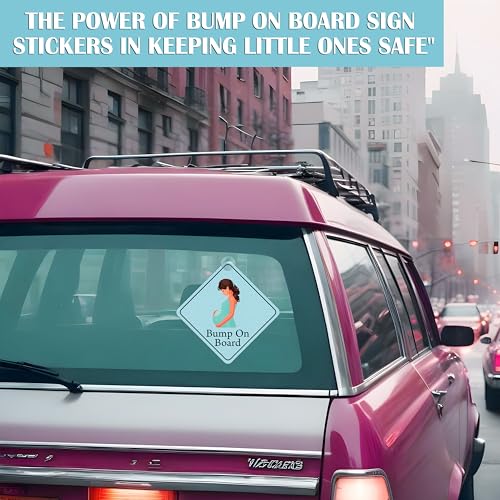 True Flair Bump on Board Car Sign, Baby Safety Window Decal with Suction Cup - Image 2