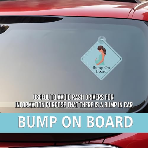 True Flair Bump on Board Car Sign, Baby Safety Window Decal with Suction Cup - Image 4