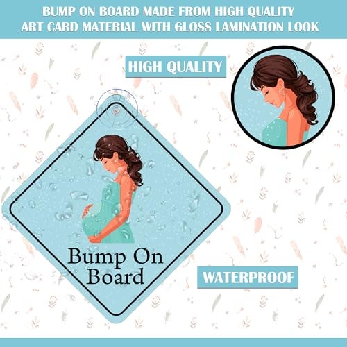 True Flair Bump on Board Car Sign, Baby Safety Window Decal with Suction Cup - Image 5