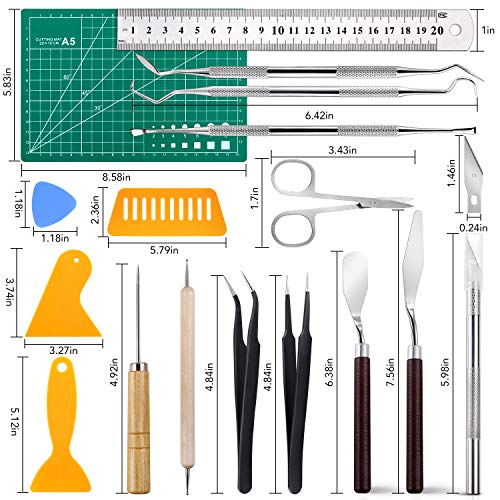 NEOACT 28 PCS Precision Craft Tools Set Vinyl Weeding Tools Kit for Weeding Vinyl, DIY Art Work Cutting, Hobby, Scrapbook - Image 2
