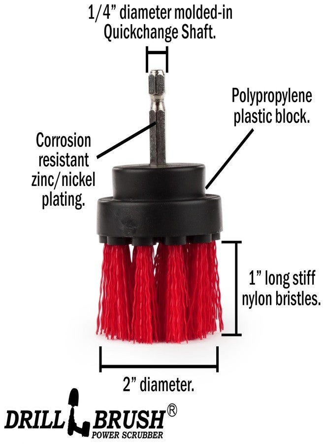 Drillbrush Outdoor Patio Scrub Brush - Garden Statues Cleaning Brush - Bird Bath Cleaning Tool - Headstone Restoration Kit - Outdoor Fountain Scrubbing Kit - Outdoor Décor Cleaning Brushes - Concrete Cleaning - Image 5
